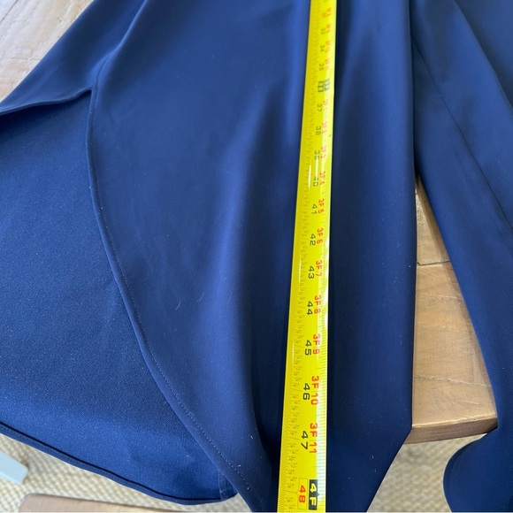 Karen Millen Navy Structured Strapy Halter Tapered Leg Jumpsuit Romper Size 4 - Picture 11 of 14